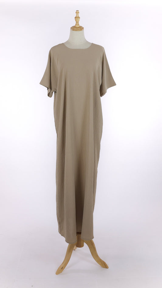 Beige Abaya Under Dress
