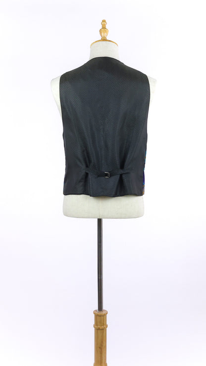 Vintage Silk Printed Vest